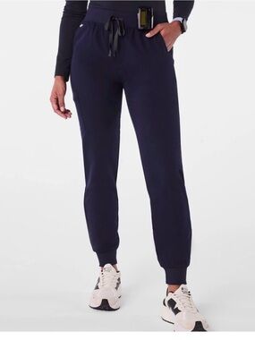 New FIGS Zamora Navy Jogger Scrub Pants | Size M